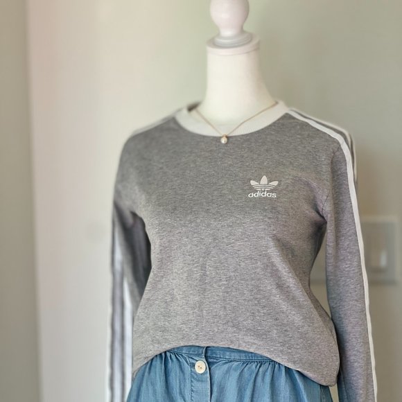 NWT ADIDAS ORIGINALS WOMENS 3-STRIPES LONG SLEEVE T-SHIRT - Picture 12 of 12